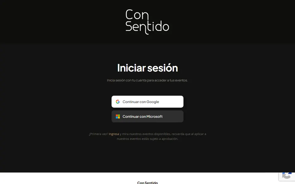 Screenshot of the Conversemos Con Sentido website